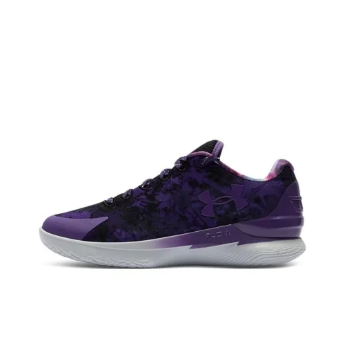 Under Armour Curry 1 Баскетбольные кроссовки Low Топ Фиолетовый Серый Мужской