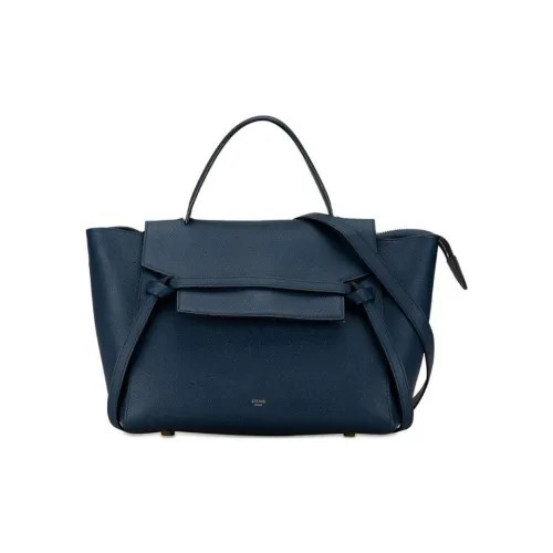 CELINE Телячья кожа Сумка через плечо Мини Унисекс Синий