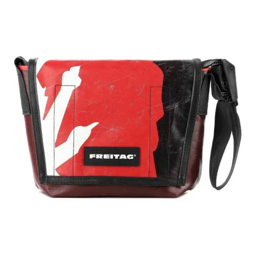 FREITAG Полиэстер Курьерская сумка Сумка через плечо Сумка на плечо Унисекс Красный Белый