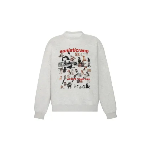 GOSNACE Свитшот Женский Белый Серый