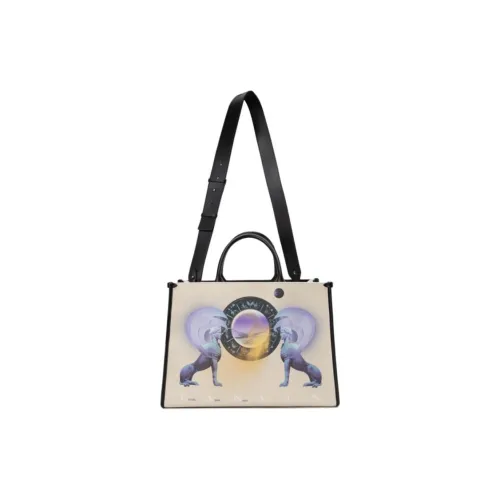 Lanvin Сумка из коровьей кожи с тканью сумка-тоут сумка для покупок сумка через плечо сумка на одно плечо большая