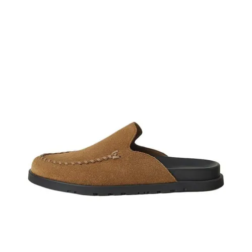 HERMES Домашние тапочки Мужские Коричневые