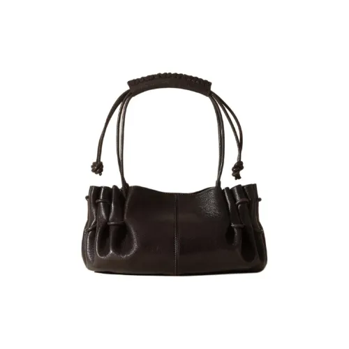 Hereu Lambskin Сумка через плечо сумка для женщин цвет эбеновое дерево