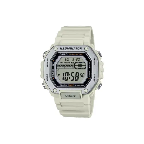 CASIO Regular Collection Кварцевый механизм Смольный ремешок Часы Мужские Циферблат Серый