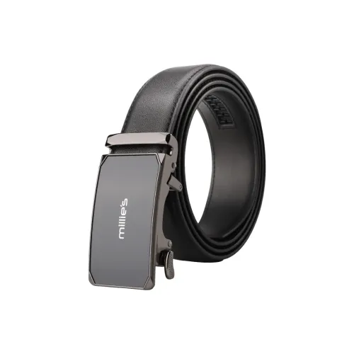 MILLIE'S Бизнес Юность Натуральная кожа Автоматическая застежка Для Молодых Мужских Кожаные ремни Ширина 3,5 см