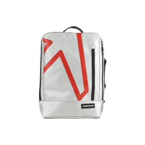 FREITAG Полиэстер Рюкзак Унисекс Белый Серый и Красный