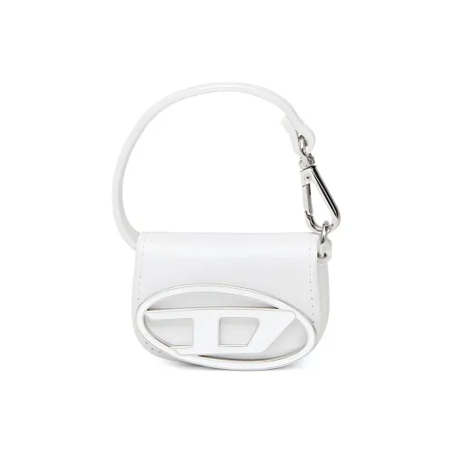 DIESEL Корова Кожа 1DR Сумка Переносная Сумка через плечо Мини Женский Белый