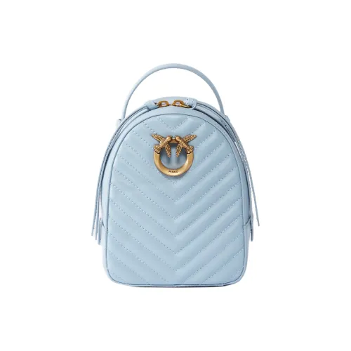 PINKO Love Bag Кожа Рюкзак Мини Женский Синий
