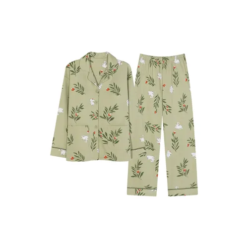 Follow The United States Пижамный комплект Женские Зеленый