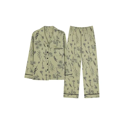 Follow The United States Пижамный комплект Женские Зеленый