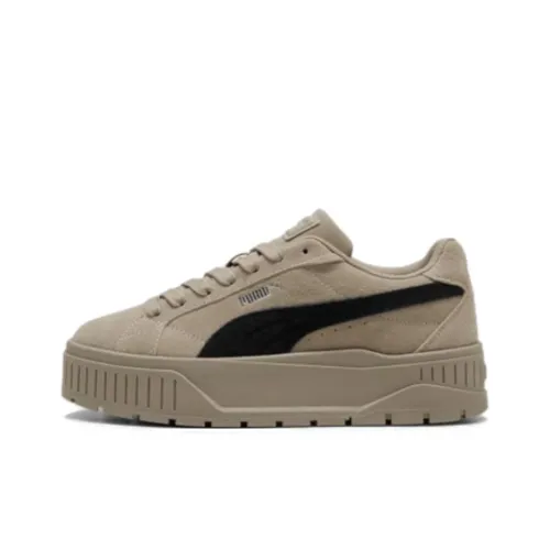PUMA Karmen II Скейтборд Кроссовки Низкие Top Цвет дуба Коричневый Черный Серебряный Женские