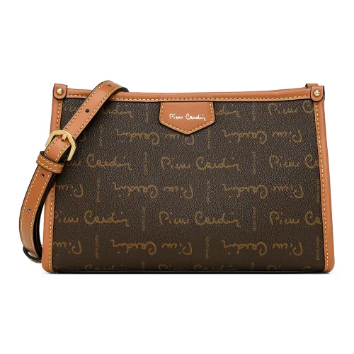 PIERRE CARDIN PVC Сумка через плечо Стандартная Женская Кофейная Бежевая