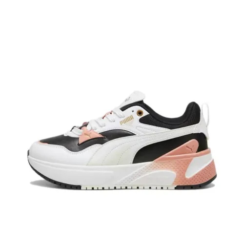 PUMA R78 Low Топ Casual Женский Черный Белый Розовый
