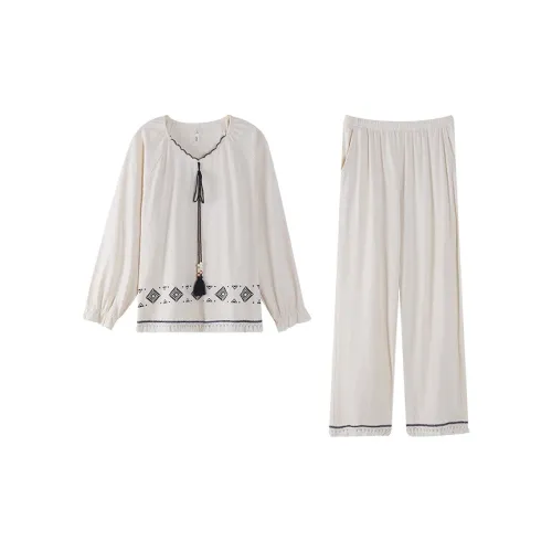 DAMOS·LOVE Пижамный комплект женский бежевый