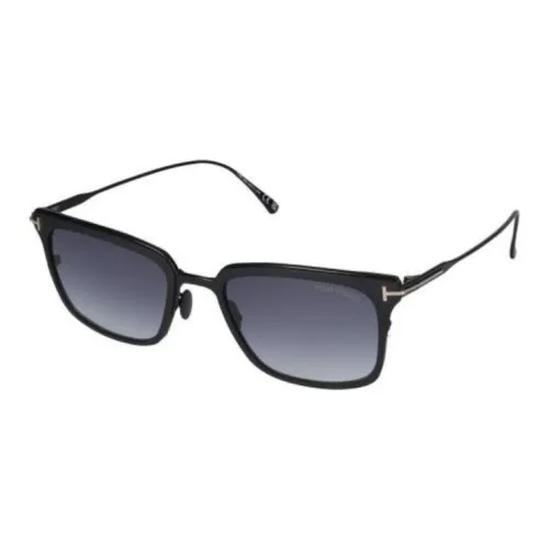 TOM FORD Металлический Ацетат Квадратные Солнцезащитные Очки Мужские Черные