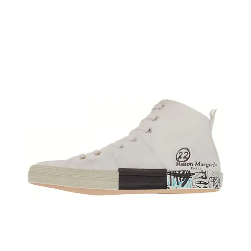 Maison Margiela Высокие кеды Женские Белые Серые