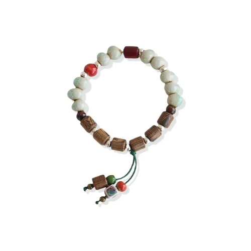 WANLIACC Керамика Деревянная бусина Бахрома Браслет Женские