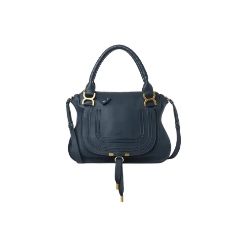 Chloe Marcie Телячья кожа с текстурой Сумка через плечо Сумка Женская TAPESTRY Синий