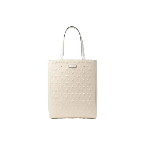 Jimmy Choo Canvas Bag Tote Bag Shopping Bag Shoulder Bag Crossbody Bag Medium Men's Natural Silver