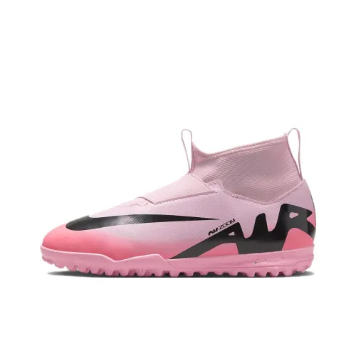 Nike Jr. Mercurial Superfly 9 Club Детские футбольные бутсы MID Топ Розовый цвет пены/Черный Унисекс