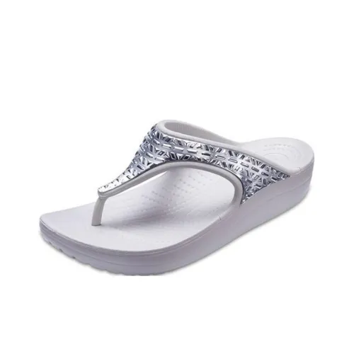 Crocs Шлепанцы Белые Женские