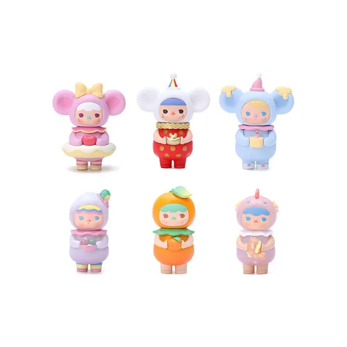 POP MART Pucky Little Chubby Мышка Baby Collection Слепые коробки Целая коробка 6 шт