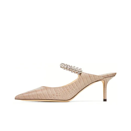 Jimmy Choo Bing Домашние тапочки Женские Песочный