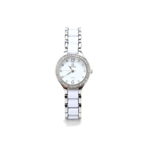 NANGL Кварцевый механизм нержавеющая сталь ремешок часы женские белый циферблат