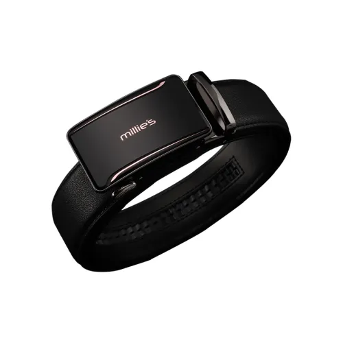 MILLIE'S Автоматическая застежка натуральная кожа мужские бизнес-брюки ремень кожаные ремни мужская ширина 3,5 см