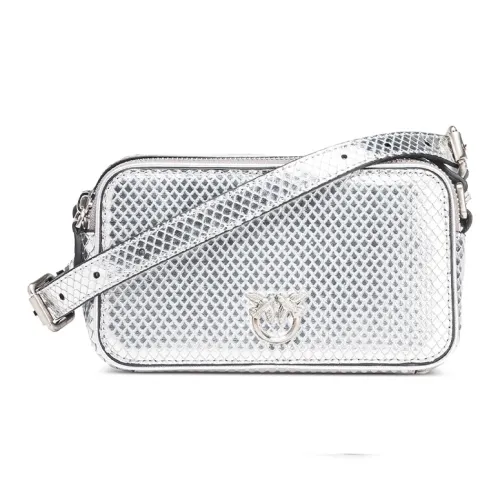 PINKO Коровья кожа Сумка через плечо Женская серебряная