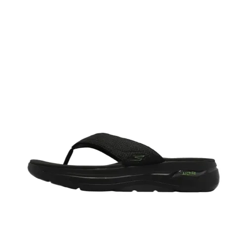 Skechers Go Walk Arch Fit Шлепанцы Мужские Черные
