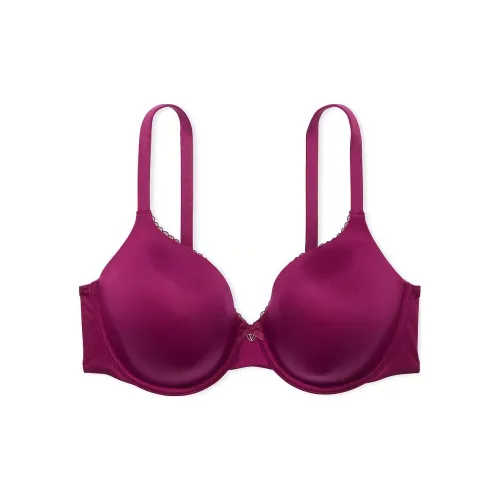 Victoria's Secret Центральная часть By Victoria Легко Подкладанная Полная Покрытие Кружевная отделка PR Бюстгальтер Женские Сливовый Руж
