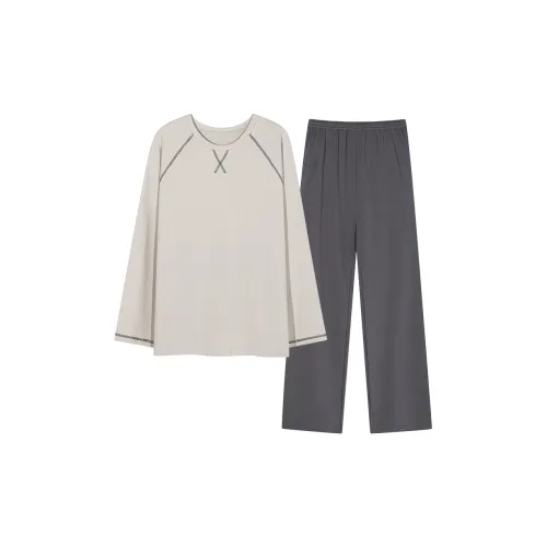 Follow The United States Пижамный комплект Мужской Серый