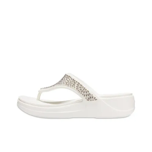 Crocs Устойчивые к запахам устойчивые к истиранию Шлепанцы Женские Белые