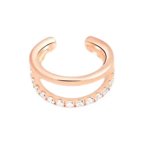 Astrid Miyu Циркон Нижняя заколка On Серьги Женские Розово-золотой