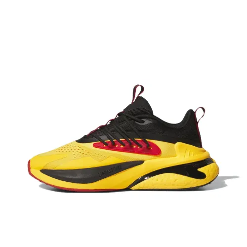 adidas Alphaboost V2 Slip-Resistant Abrasion-Resistant Low Top Casual Shoes Unisex Yellow Black adidas Alphaboost V2 Противоскользящий устойчивый к истиранию низкий топ повседневная обувь унисекс желтый черный