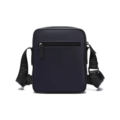 SEPTWOLVES Коровья кожа текстиль сумка через плечо стандартная мужская синяя и серая