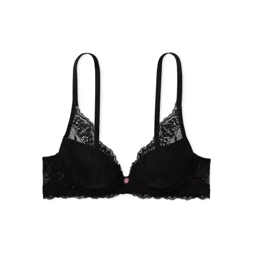 Victoria's Secret Fantasy Collection Dream Angels Кружево Легкий С легким наполнением Бюстгальтер Черный Бюстгальтер Женские Черный