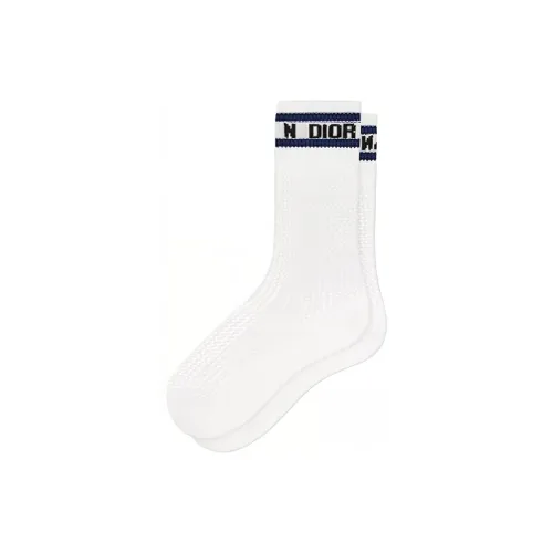 DIOR 1 шт Белый Женские Носки MID до икры