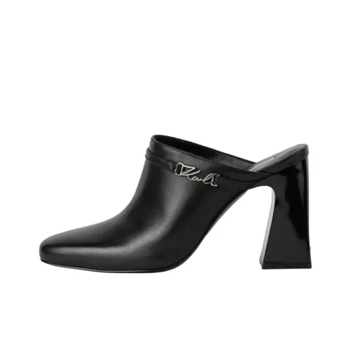 Karl Lagerfeld Домашние тапочки 9 см Женские Черные