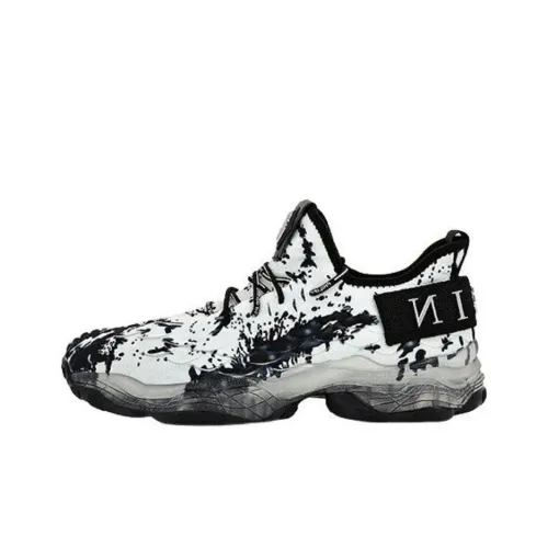 PHILIPP PLEIN Низкий топ Повседневная обувь Унисекс Черный Белый