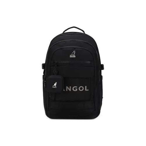 KANGOL Nylon Backpack Standard Unisex Black KANGOL Нейлон Рюкзак Стандартный Унисекс Черный