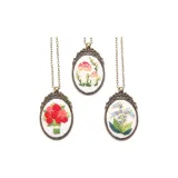 Золотые бусины Стиль 2 (3 ожерелья) + Вышитый