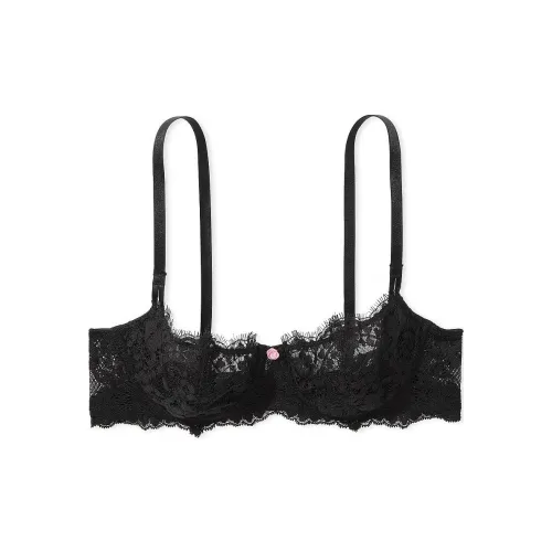 Victoria's Secret Fantasy Collection Dream Angels Wicked Без подкладки Кружево Balconette Бюстгальтер Черный Бюстгальтер Женские Черный