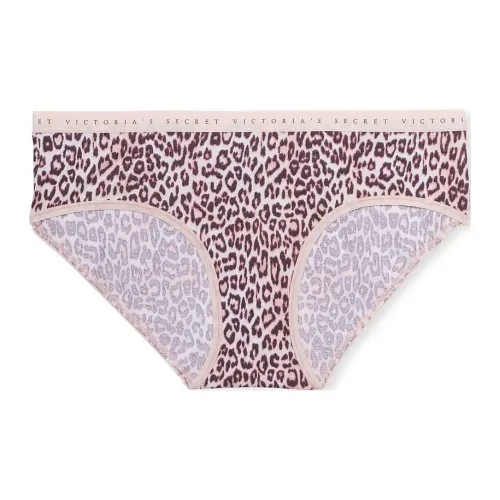 Victoria's Secret Эластичный хлопок Hiphugger Panty Purest Розовый леопард Нижнее белье Женские 1 шт Леопардовый принт