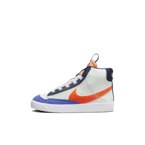 Nike Blazer Mid Slip Resistant Abrasion Resistant MID Топ Детские Скейтбординги Белый Детский