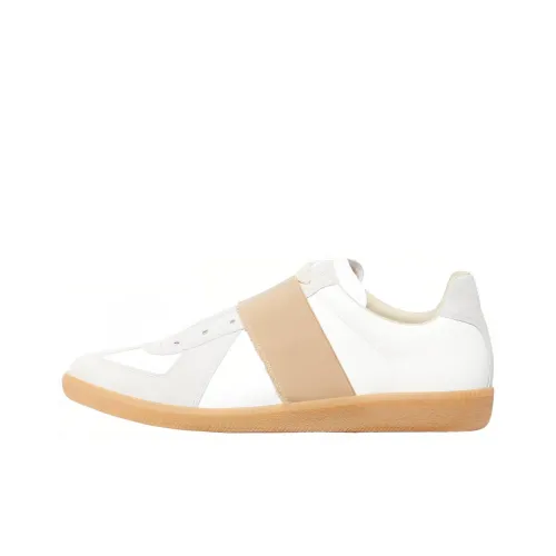 Maison Margiela Немецкие армейские кроссовки Low Top Белый Коричневый Мужской