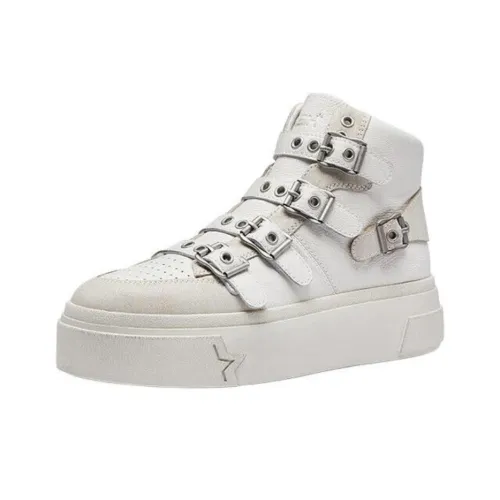 Пепельные скейтбордические кроссовки High Top Женские