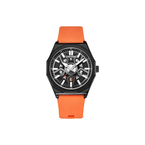 Clip Clop Кварцевый механизм Мужские часы 44 мм Черный