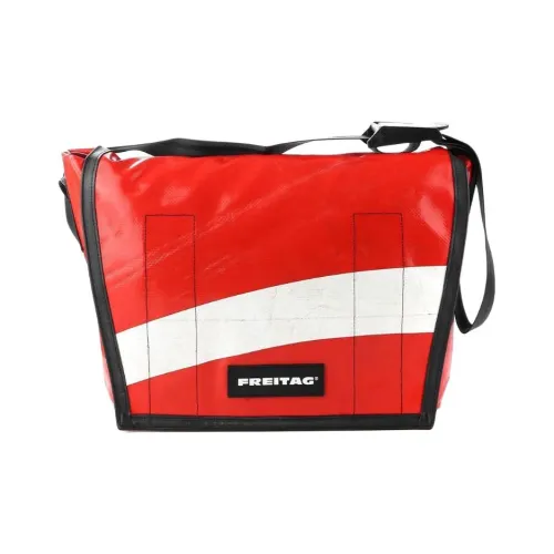 FREITAG Полиэстер Курьерская сумка Сумка через плечо Сумка на плечо Унисекс Красный Белый